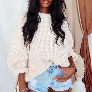 Georgia Waffle Knit Sweater